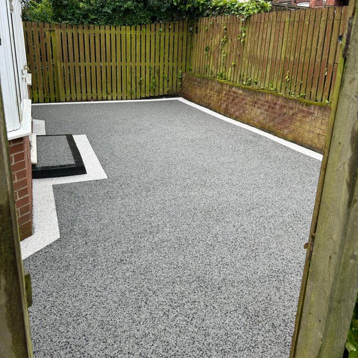 New-resin-Patio-finished-in-Southwick-Sunderland-finished-in-the-colour-Glazier-White-border-and-a-Moonshadow-infill-3 New Resin Patio finished in Southwick, Sunderland finished in the colour Glazier White border, and a Moonshadow infill 1
